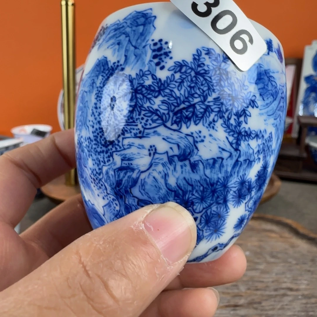 瓷片景德镇手绘青花茶器306