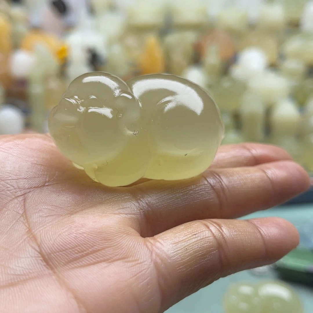 风***化玉天然桌面小摆件