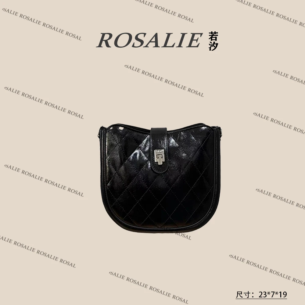 【若汐Rosalie】QYX-81424-黑色轻奢时尚气质百搭女士包包