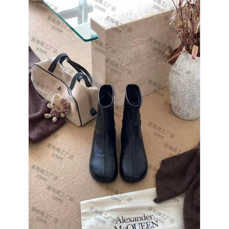 XMM.【芒果头瘦瘦靴】时尚高低帮百搭爆款新款英伦风秋冬7800-1931