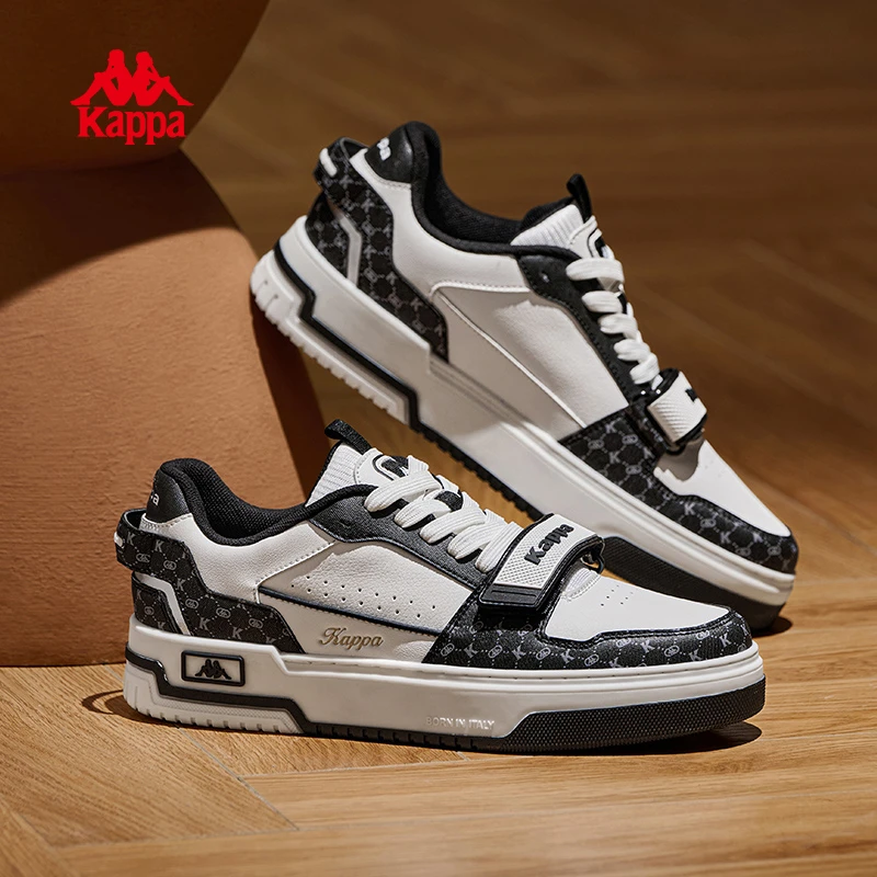 Kappa卡帕男鞋秋冬百搭软底板鞋时尚潮流运动休闲鞋子K0EY5CC19CJ