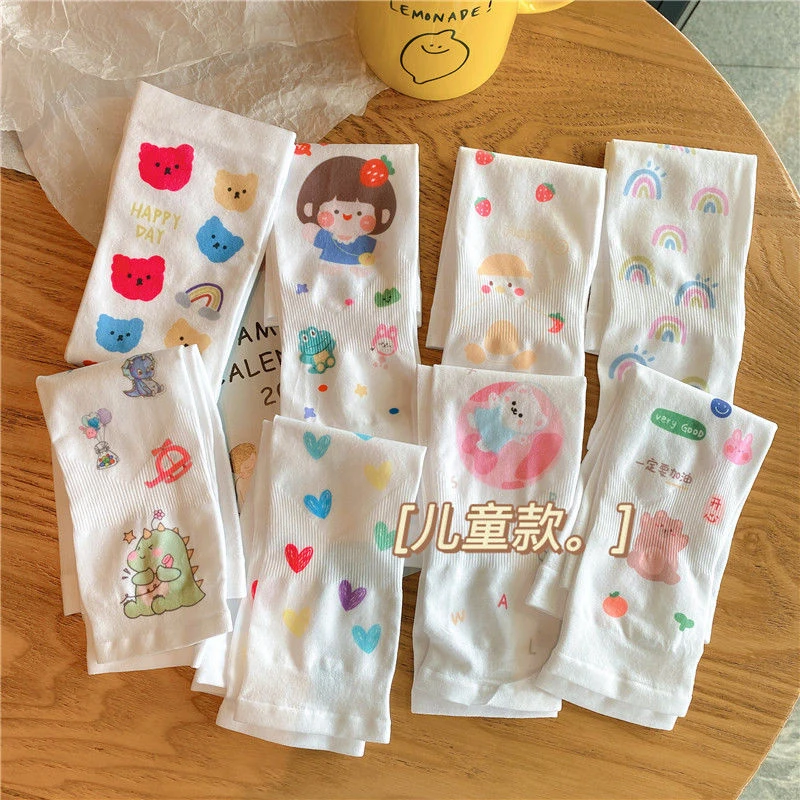 儿童夏季防晒袖套女冰袖护臂手袖可爱卡通宝宝男童女童冰丝袖护袖