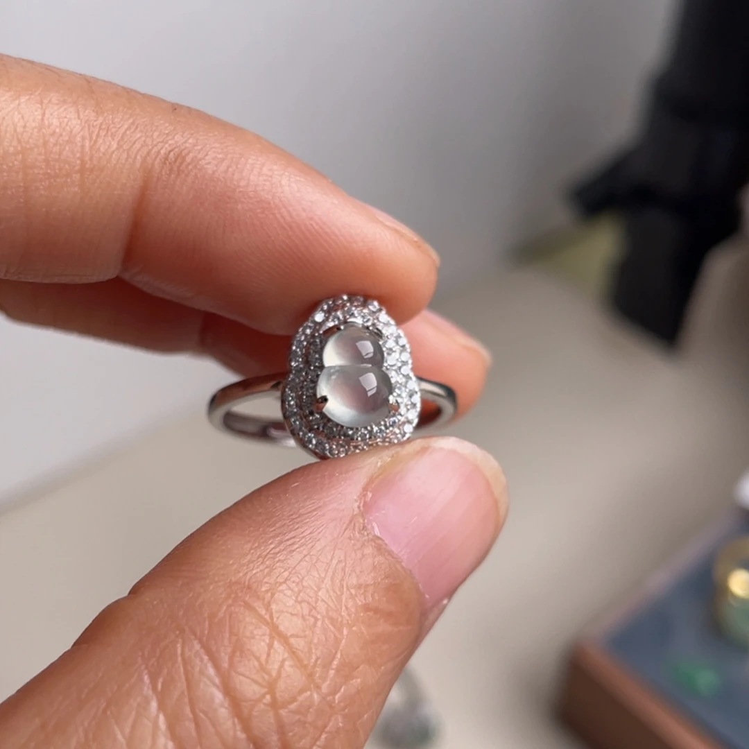 翡翠银S925镶嵌吊坠(不含链)