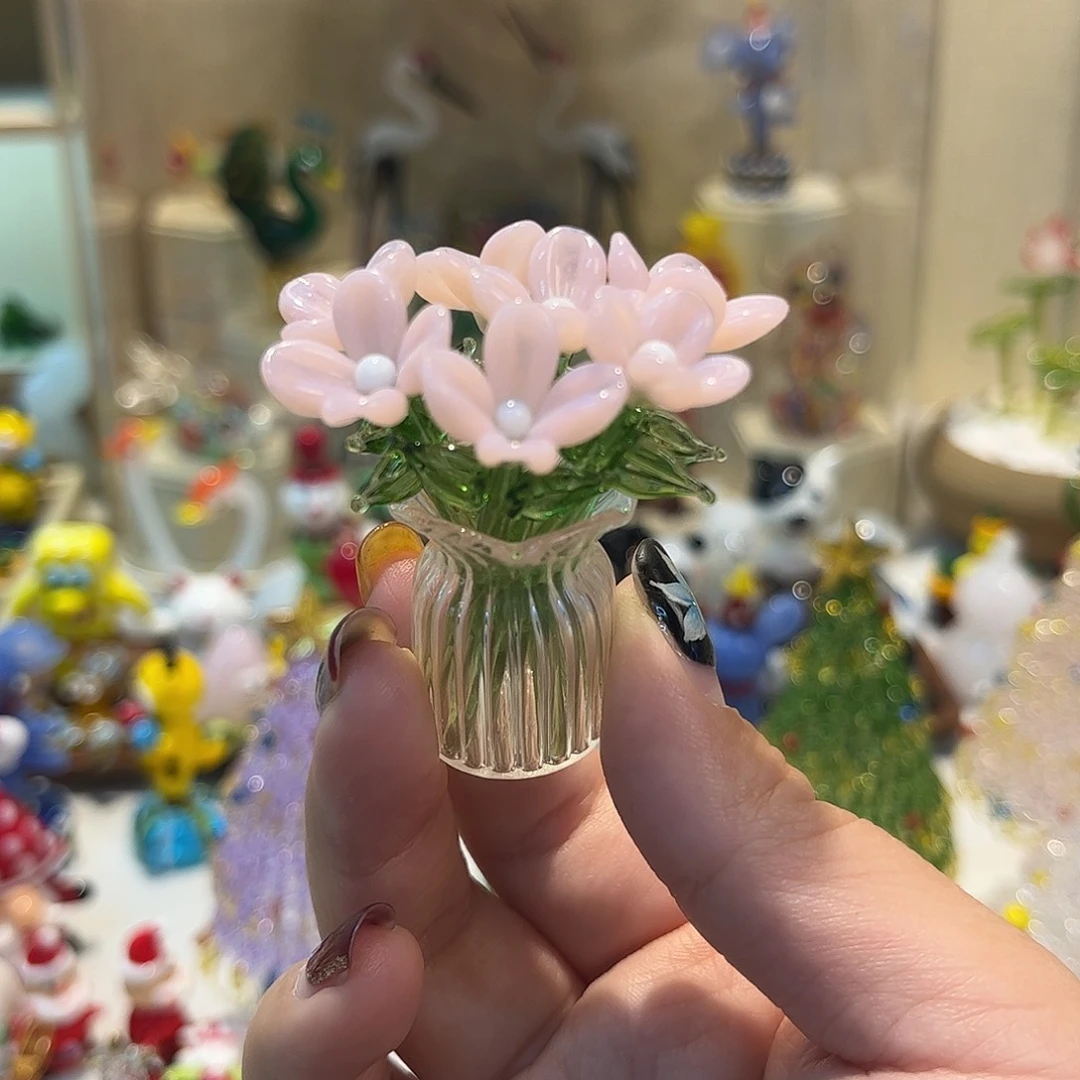 手工艺品琉璃小野花