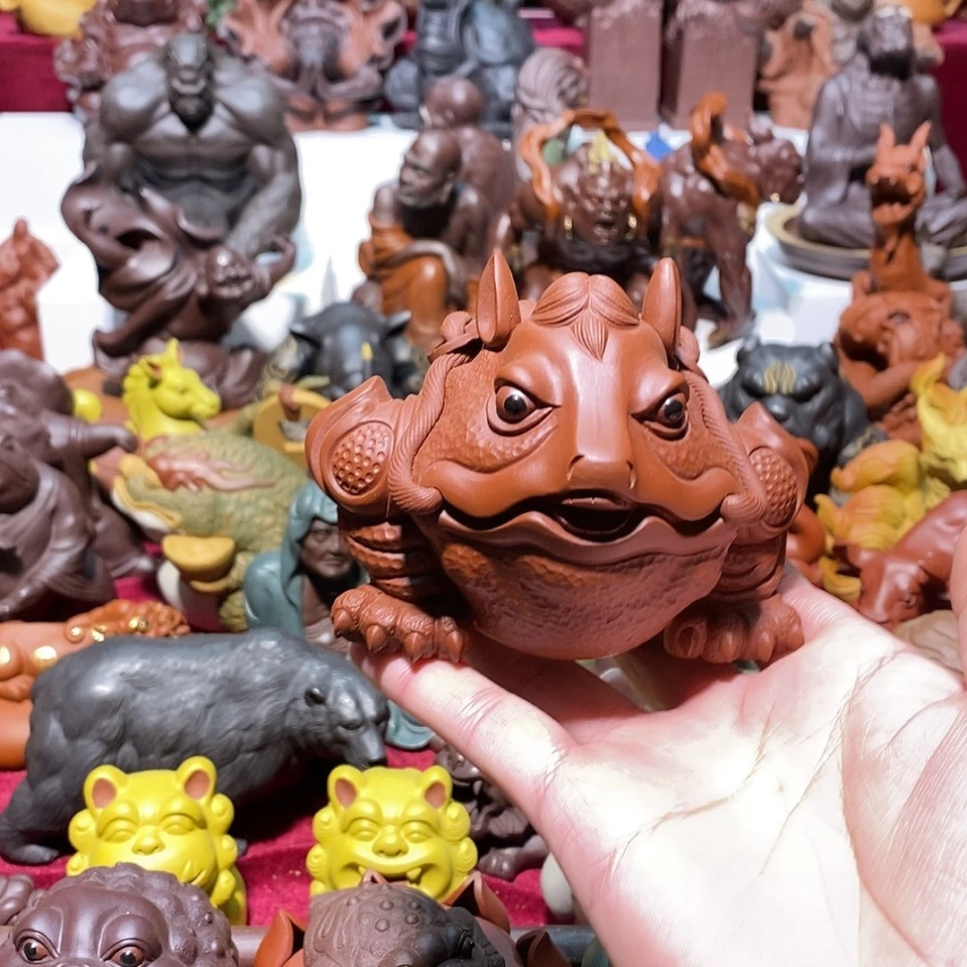 紫砂茶宠宜兴紫砂马蟾