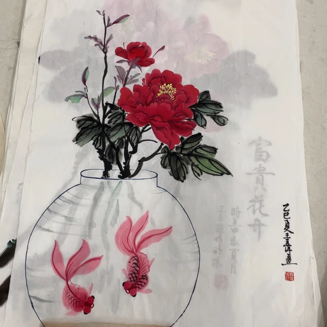 国画王亚萍老师绘画