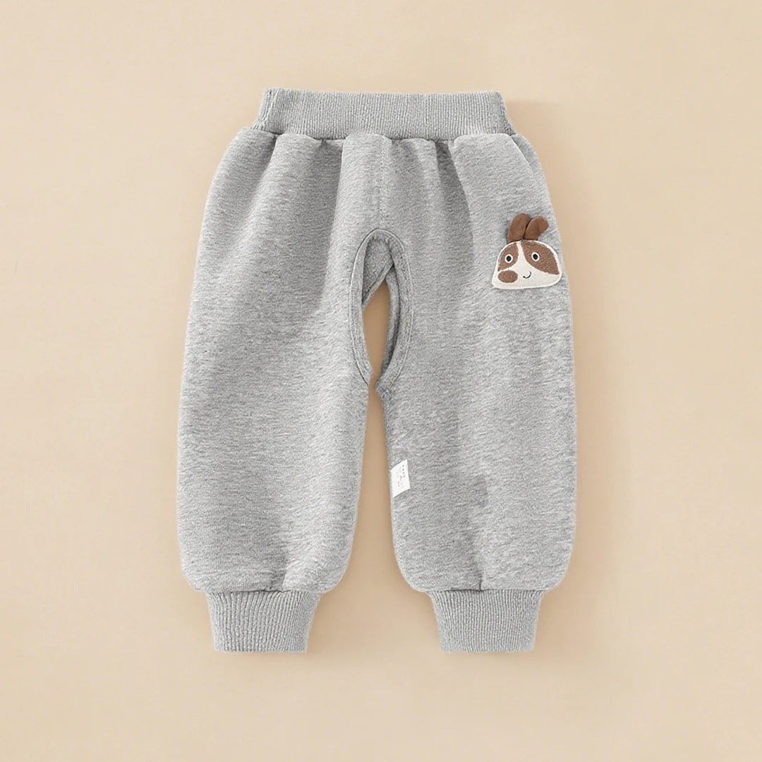 婴儿开裆裤长裤保暖女小童裤子1-3岁2男宝宝卫裤秋冬季儿童休闲裤