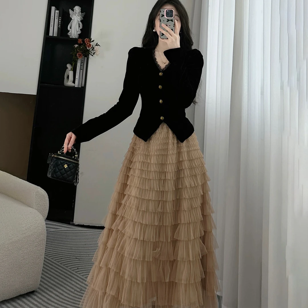 【乐糖】601-700  高级感洋气显瘦连衣裙