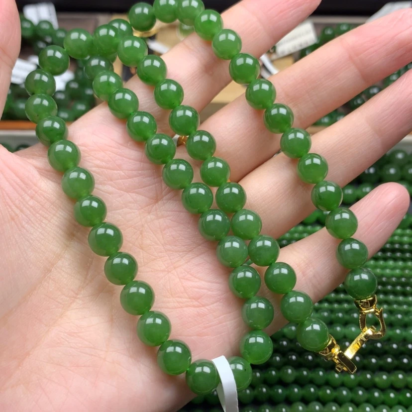 【闪购商品】颈饰未镶嵌和田玉（碧玉）8