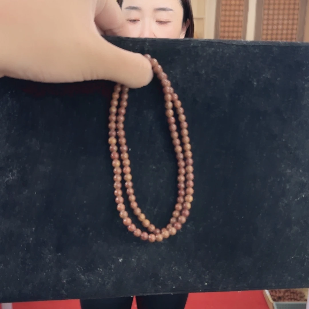 泗水砭石卡6素圈108颗