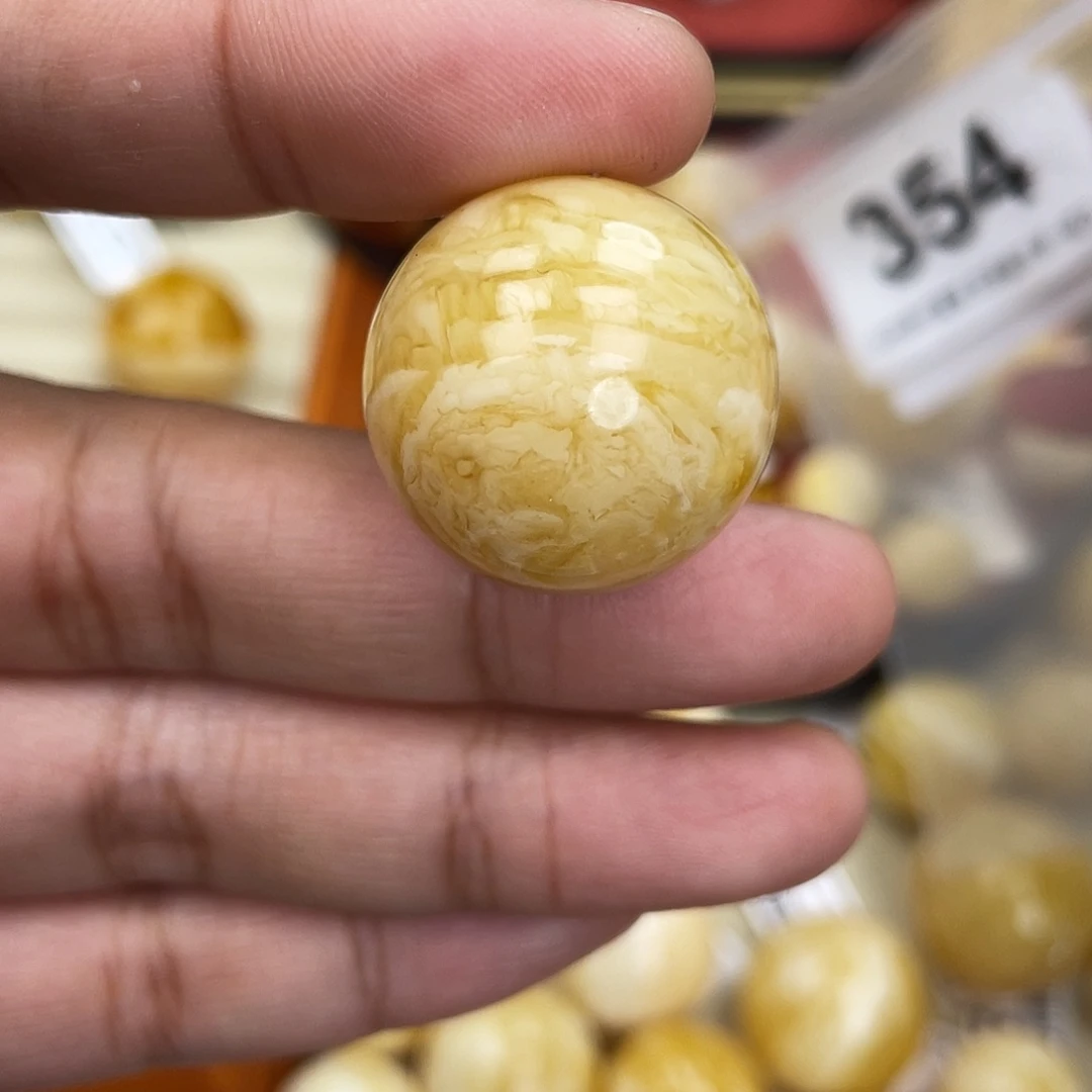 蜜蜡未镶嵌珠宝奇石粉24.5