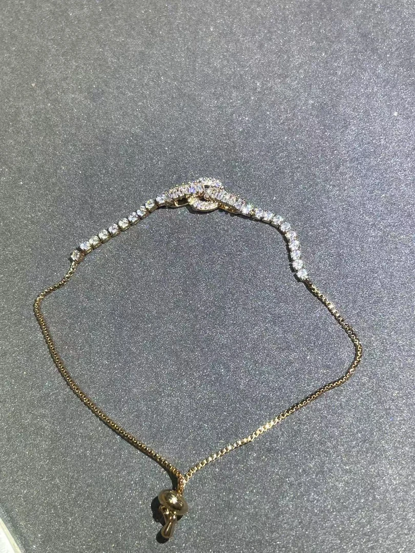 a1754玫色满镶手链多样性发货