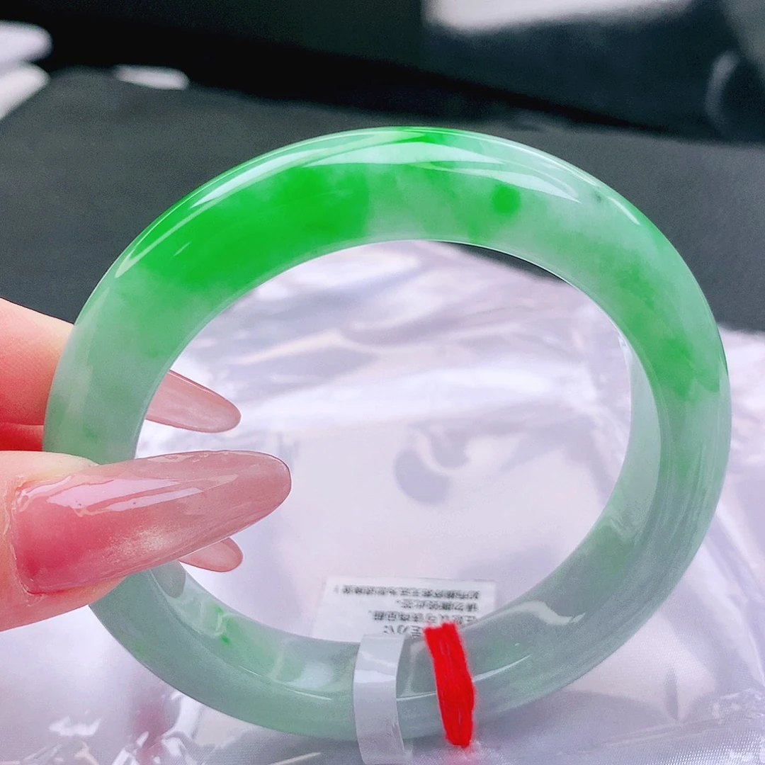 翡翠未镶嵌手镯缅甸天然a货翡翠