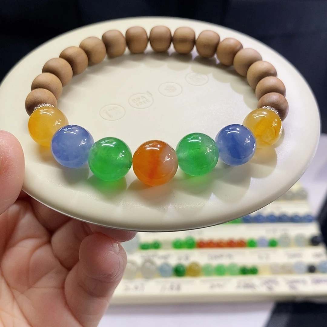 翡翠未镶嵌挂件单圈