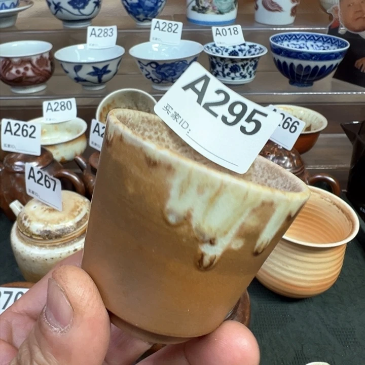 摆件295景德镇手工柴烧茶器