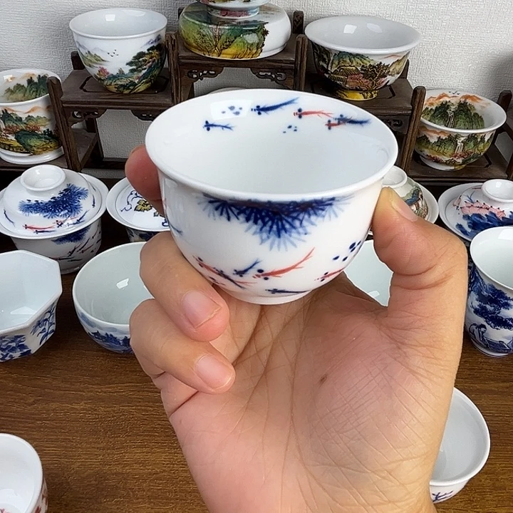 忠意堂釉下彩连年有余
