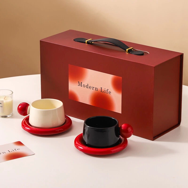 川岛屋咖啡杯碟套装新婚礼物订婚结婚送新娘闺蜜情侣对杯杯子礼盒