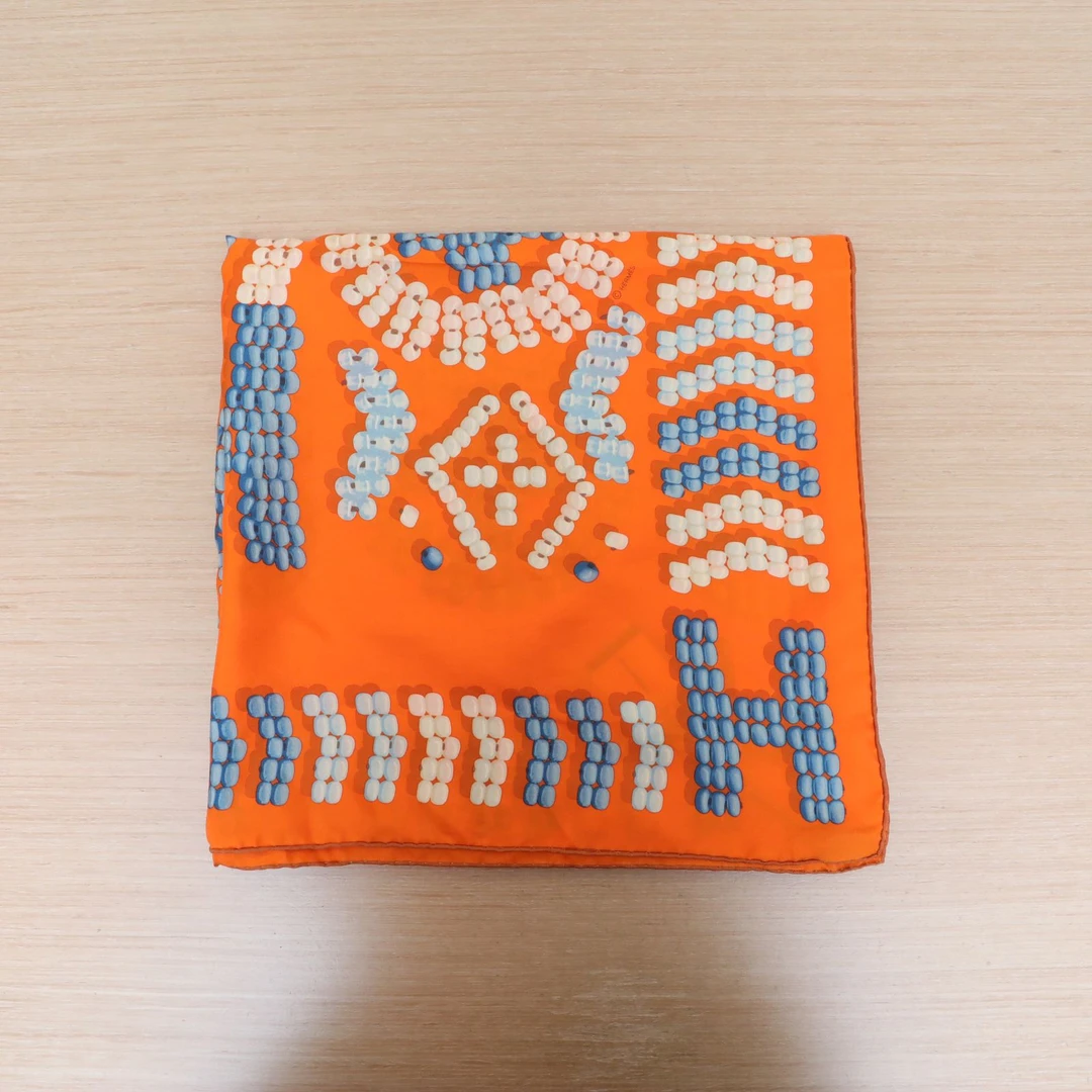 99新 Hermes/爱马仕 【念念】印花 桑蚕丝 丝巾