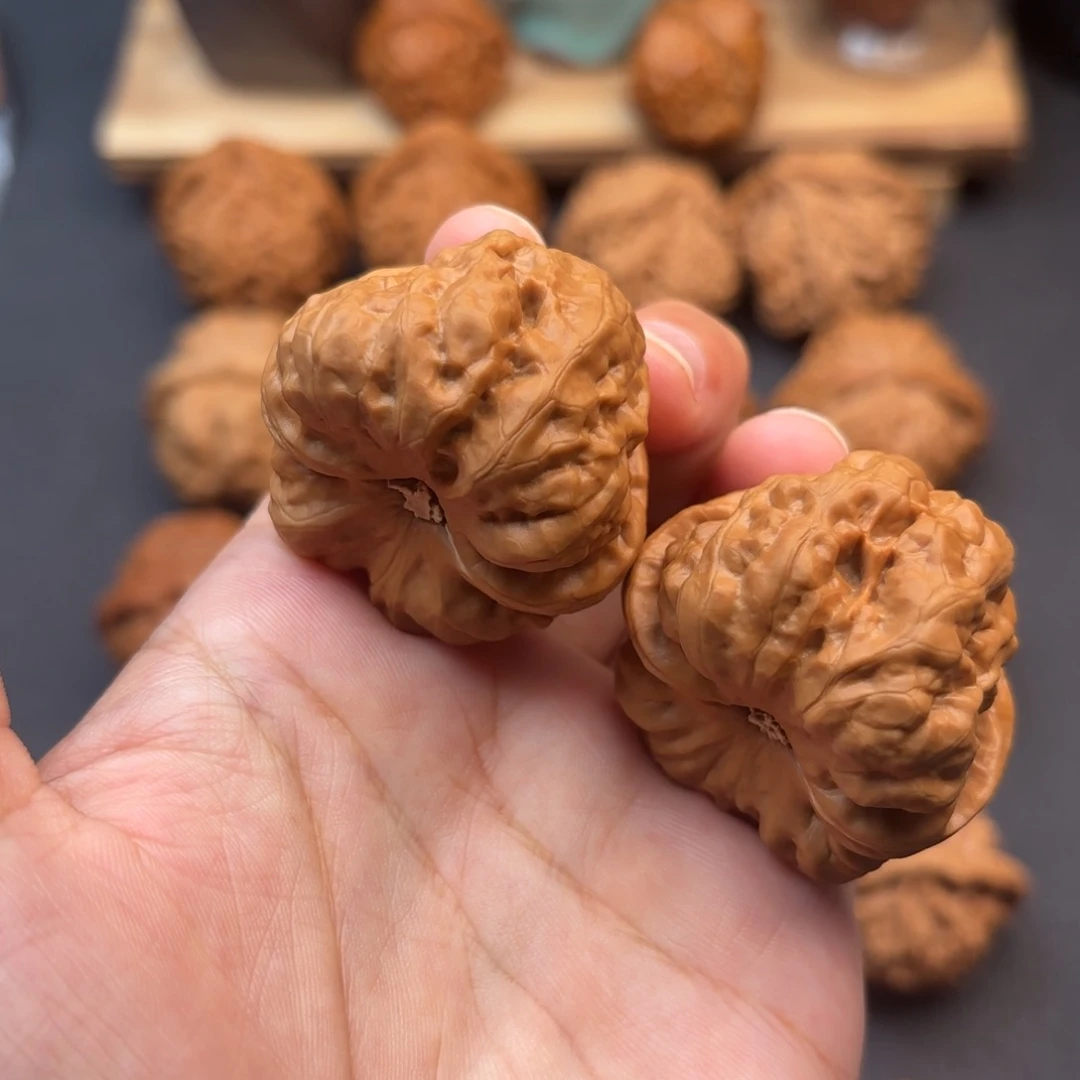 文玩核桃把件开背蛙40