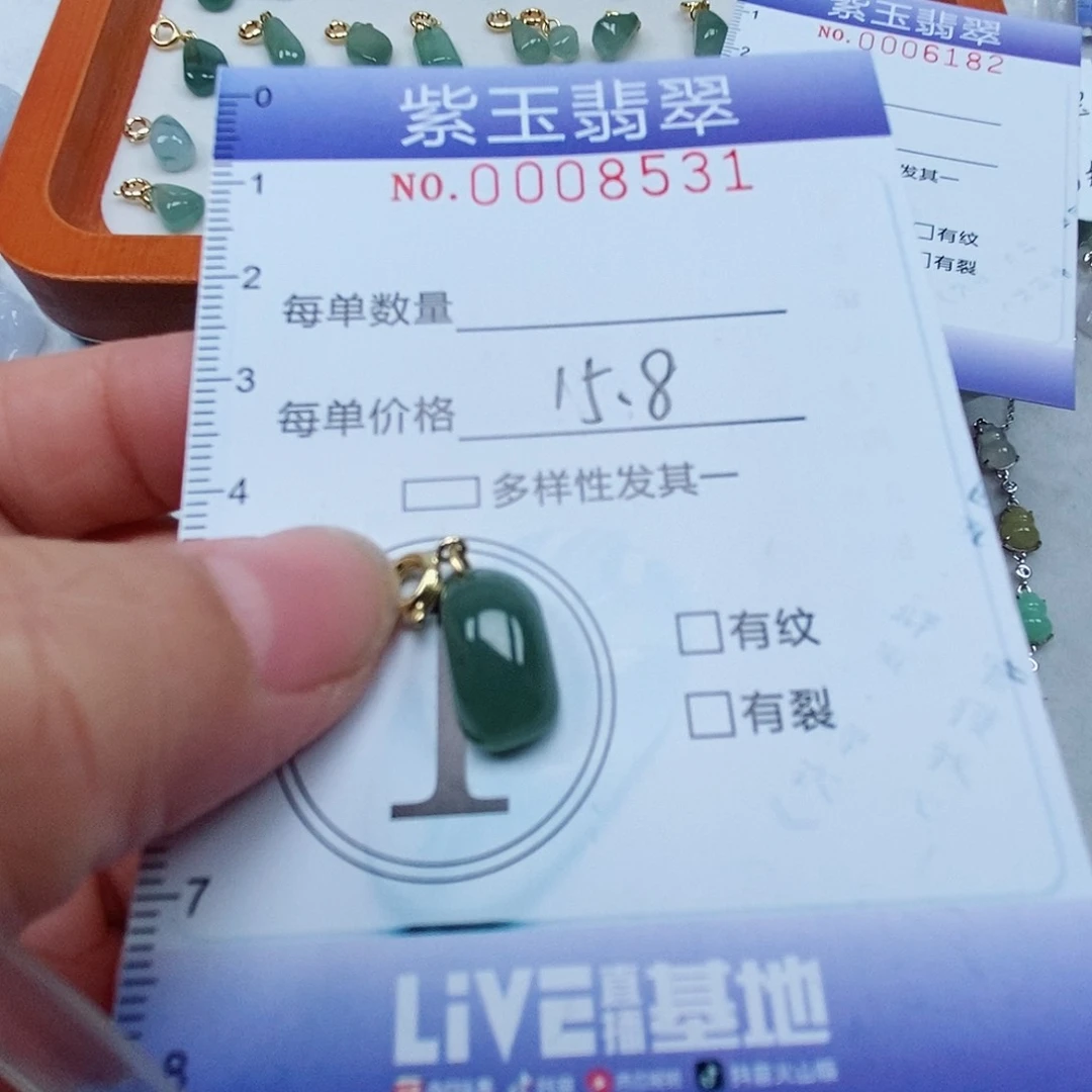 颈饰未镶嵌翡翠冰透随行