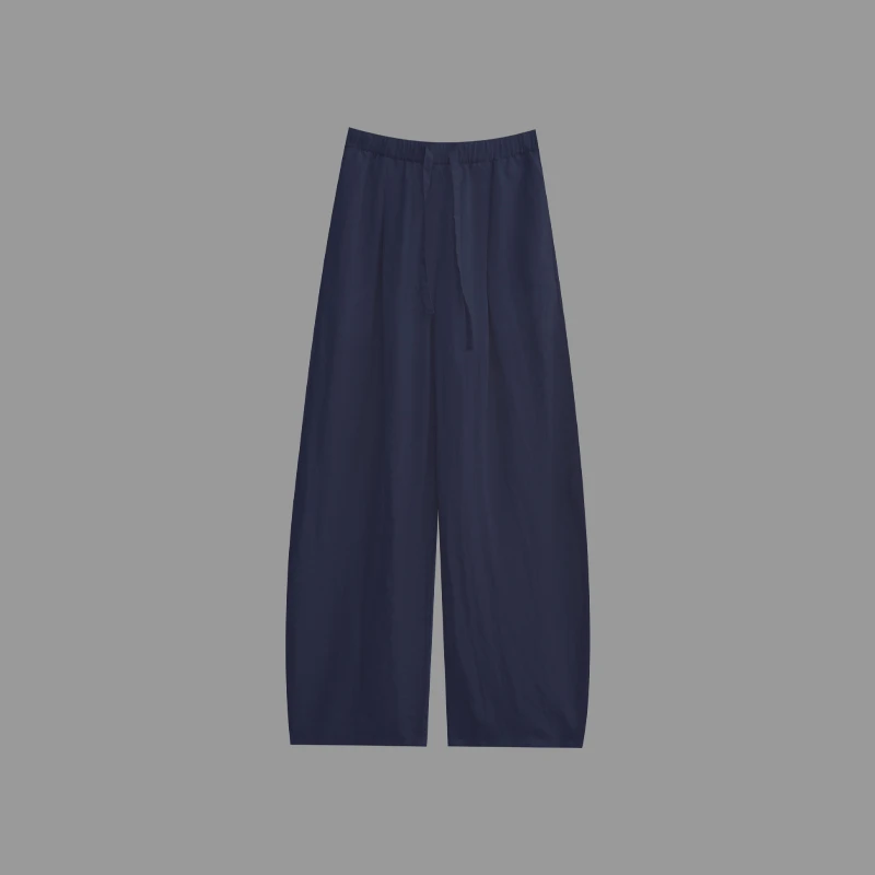 【全服】夏季时尚百搭抽绳松紧腰弯刀裤休闲裤