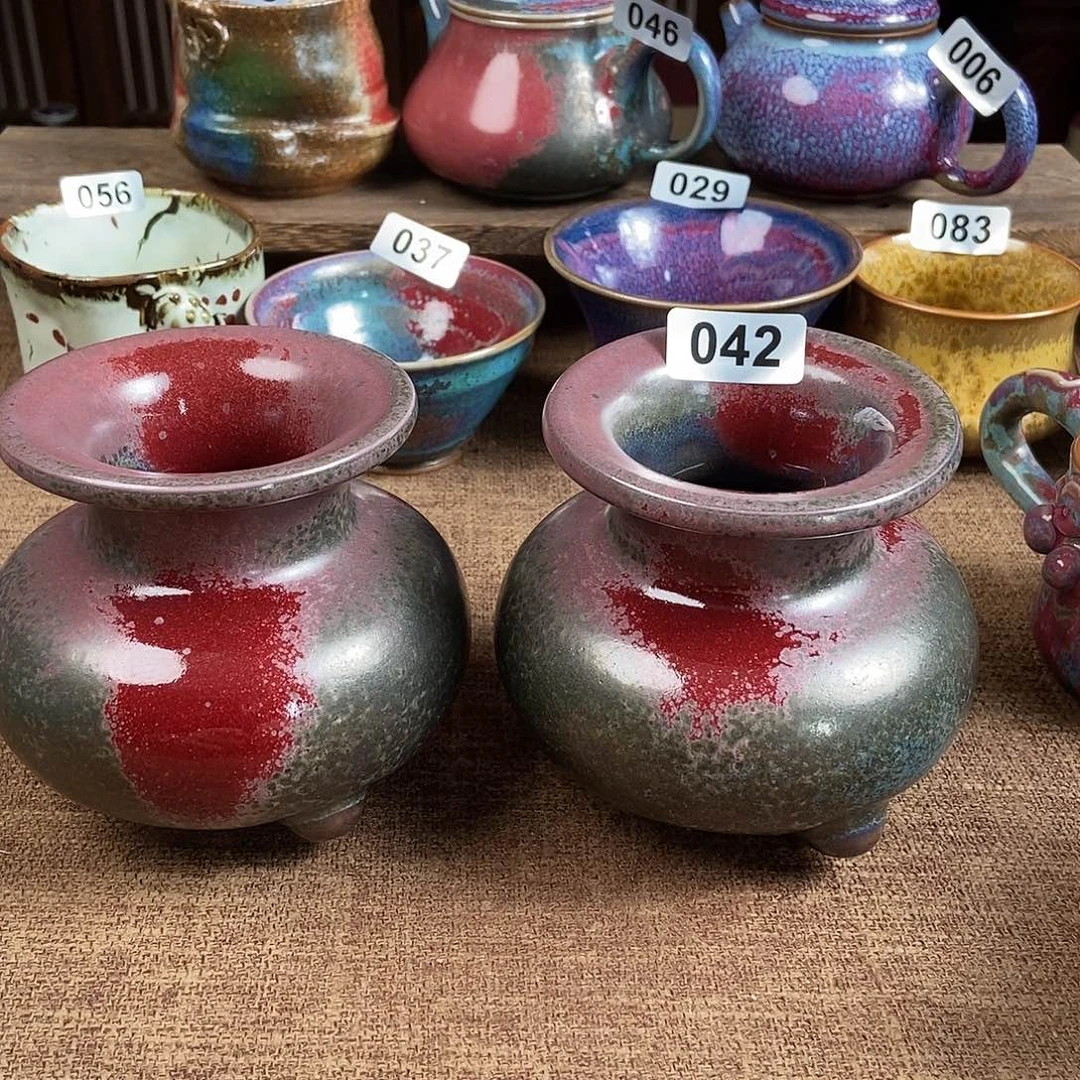 瓷片钧瓷茶壶茶具
