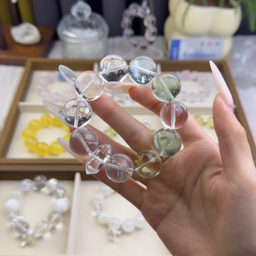 手串水晶未镶嵌）拍4单发一串 拍1-3单发单珠 多样性发货