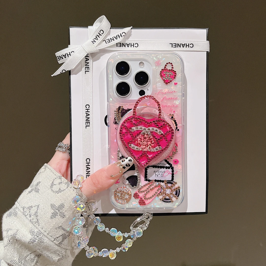 爱心包包磁吸贴手机支架钻适用于所有磁吸手机壳透明通用可爱新款