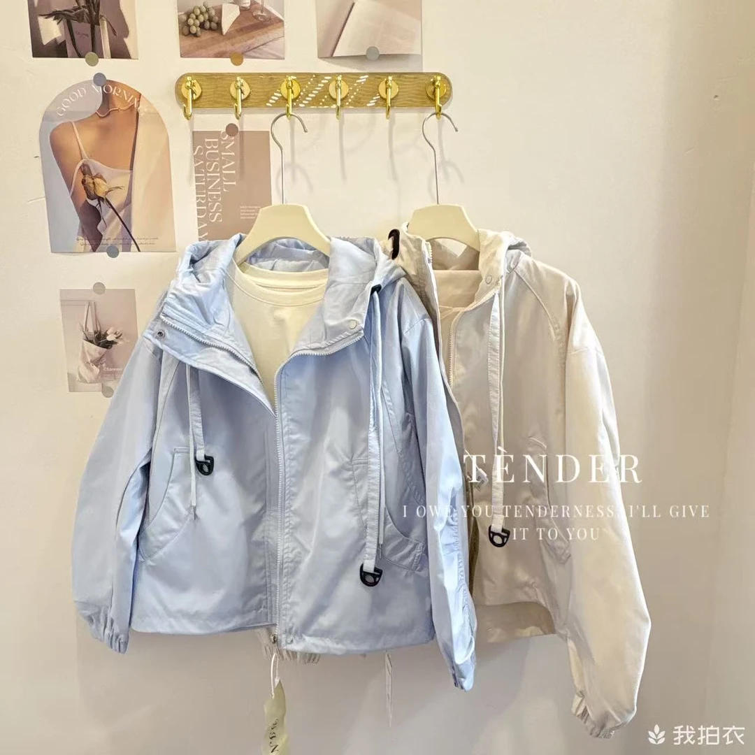 KJF006新款宽松简约休闲工装冲锋衣