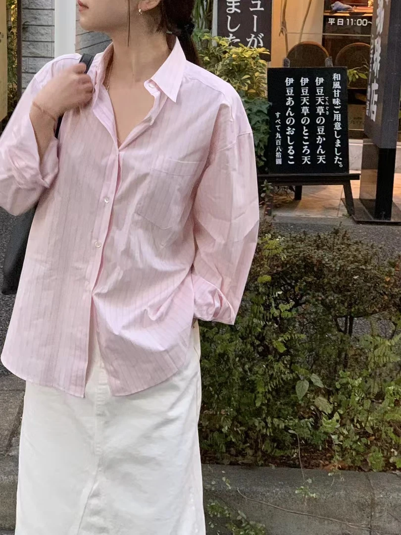 taf 条纹衬衫 春夏可穿 颜色绝美