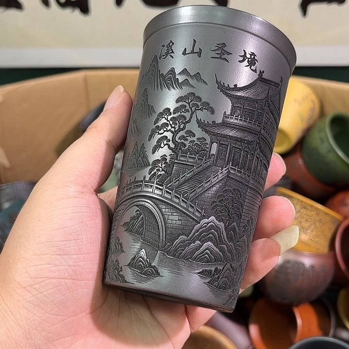 茶杯紫砂全手工紫砂主人杯