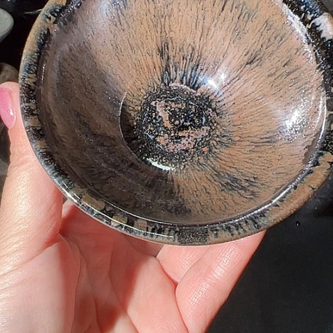 瓷天**勤宋御柴烧主人杯