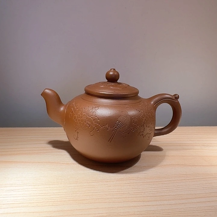 紫砂茶壶轩**贝宜兴原矿手工紫砂壶