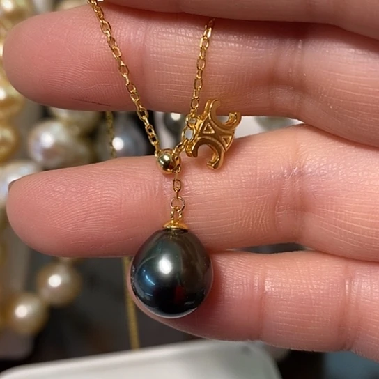 海水珍珠颈饰银S925镶嵌11