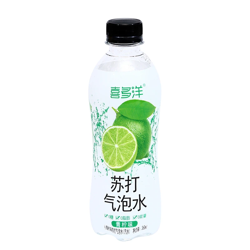 苏打气泡水0蔗糖0脂0卡0碳水360ml整箱白桃青柠香橙网红聚会饮品