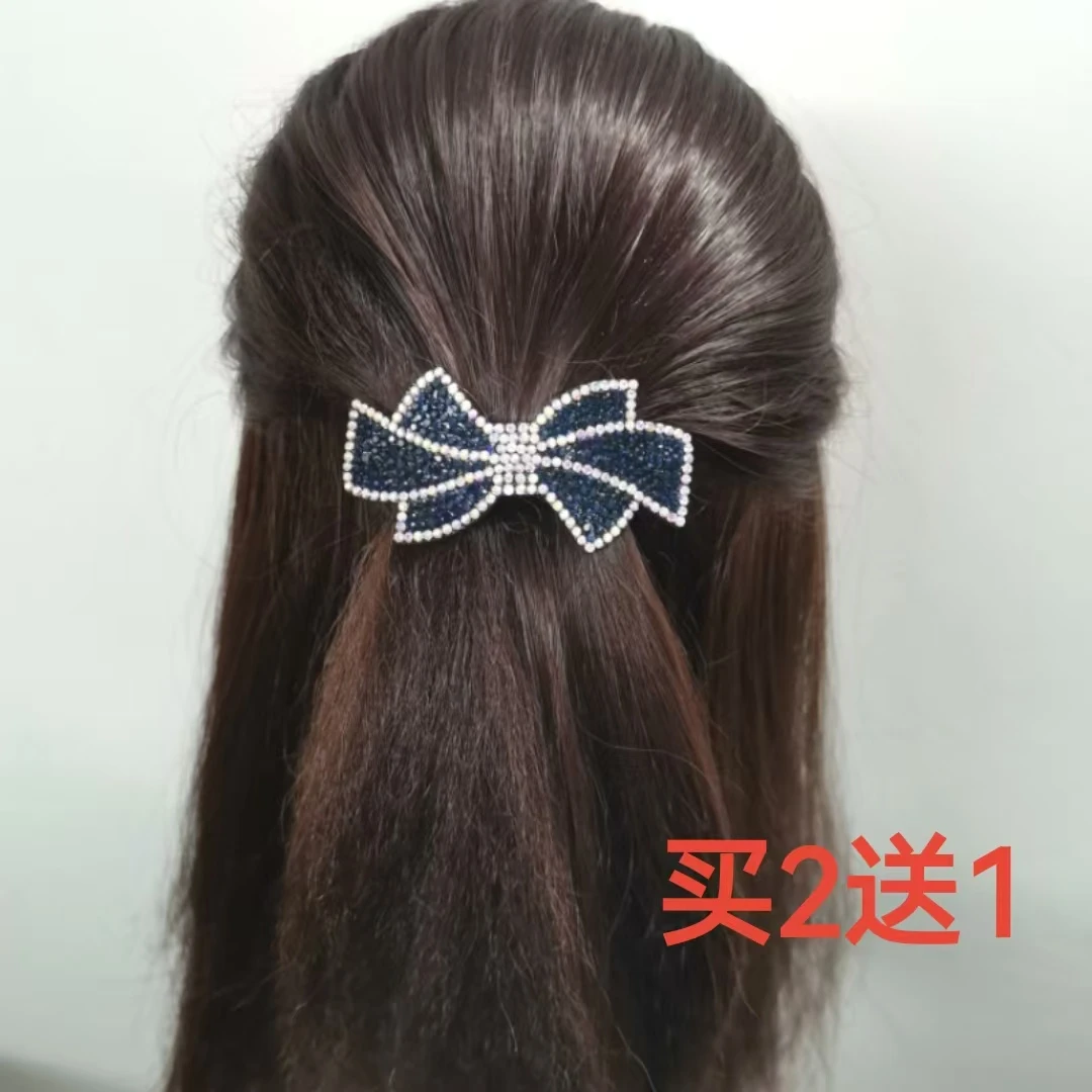 原创发夹头饰顶夹一字刘海夹横夹甜美气质优雅百搭发卡马尾弹簧夹