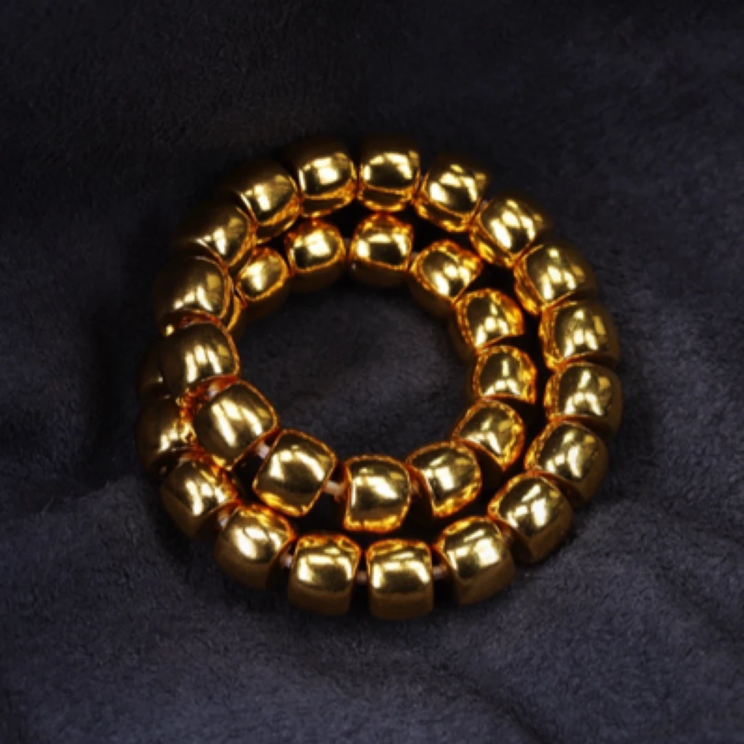 足金配饰 7mm 直切手串 古法工艺