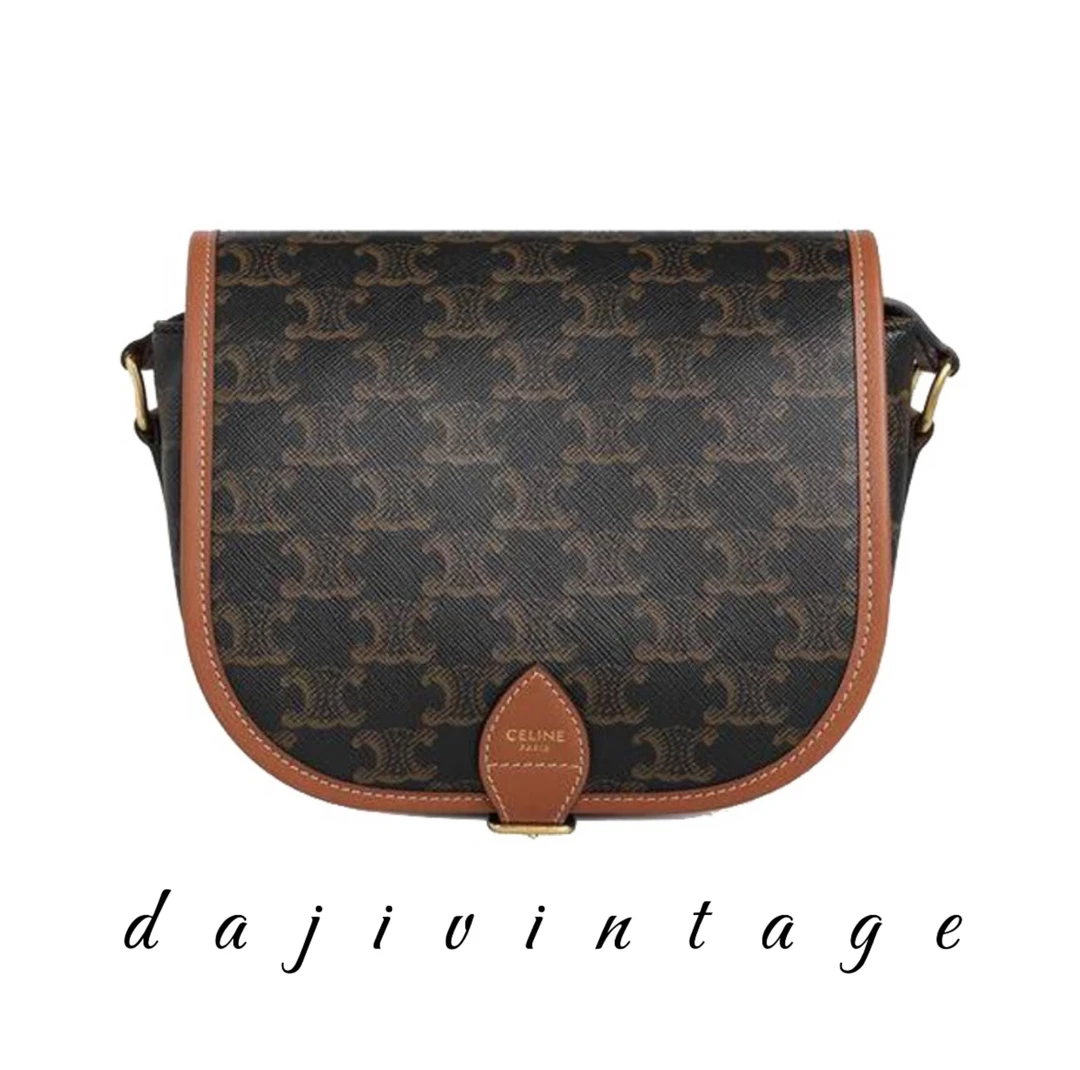 95新 Celine/思琳 大吉中古/Celine瑟琳马鞍斜挎包