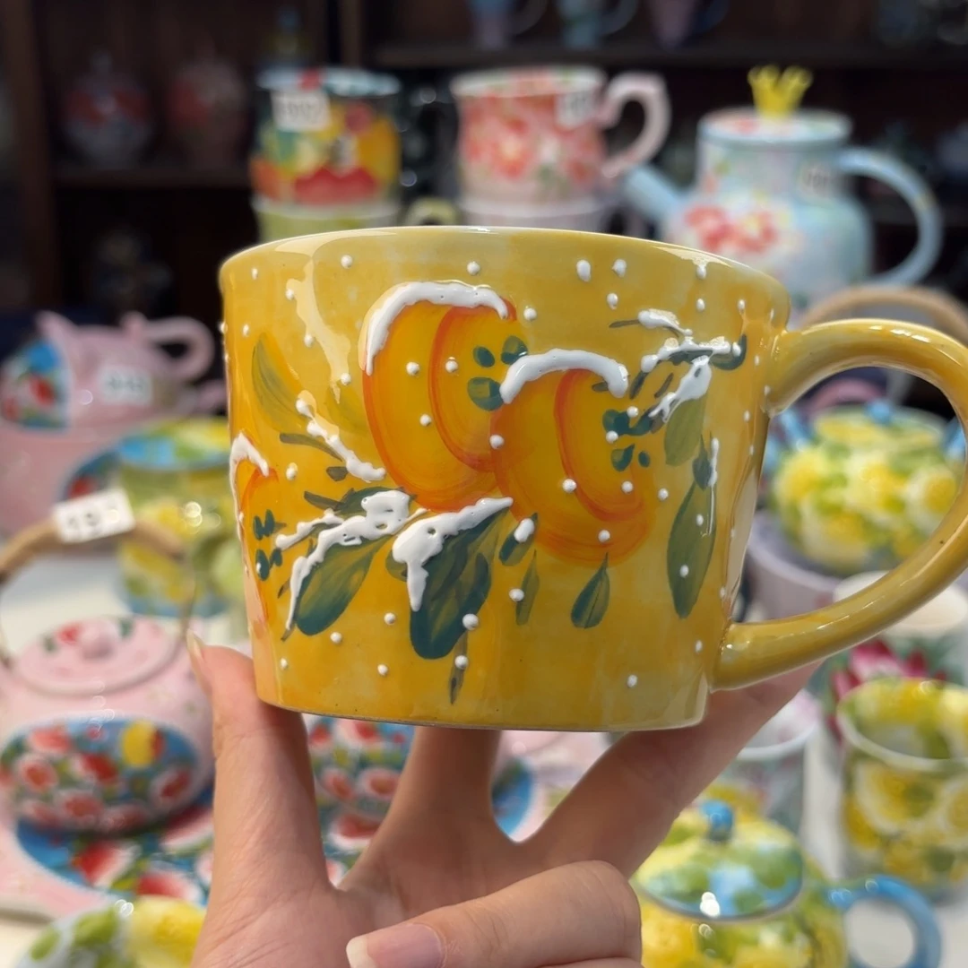 景德镇手绘高温釉下彩陶瓷茶具