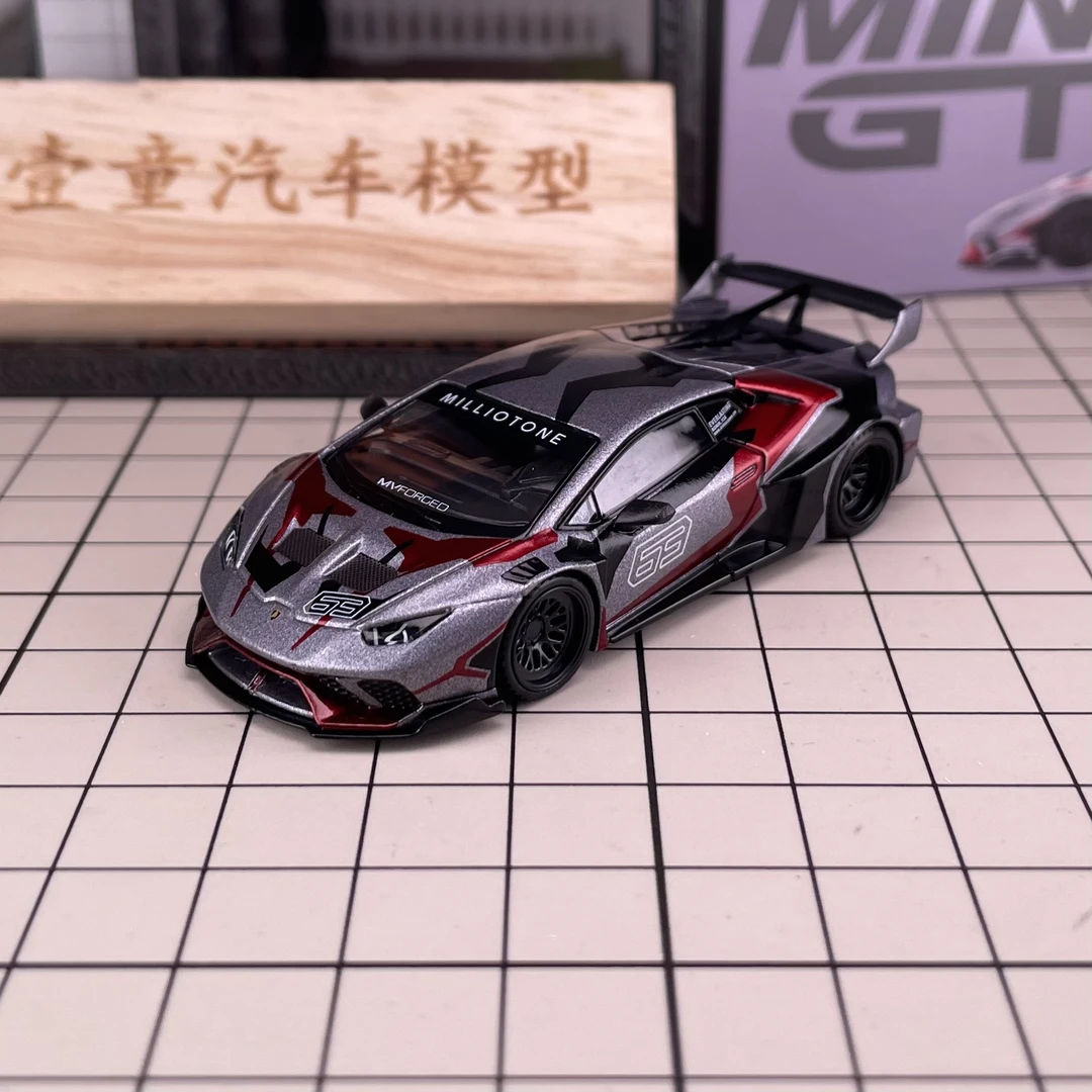 现货 盒装 MINIGT 1:64 兰博基尼 灰色 1177号合金车模