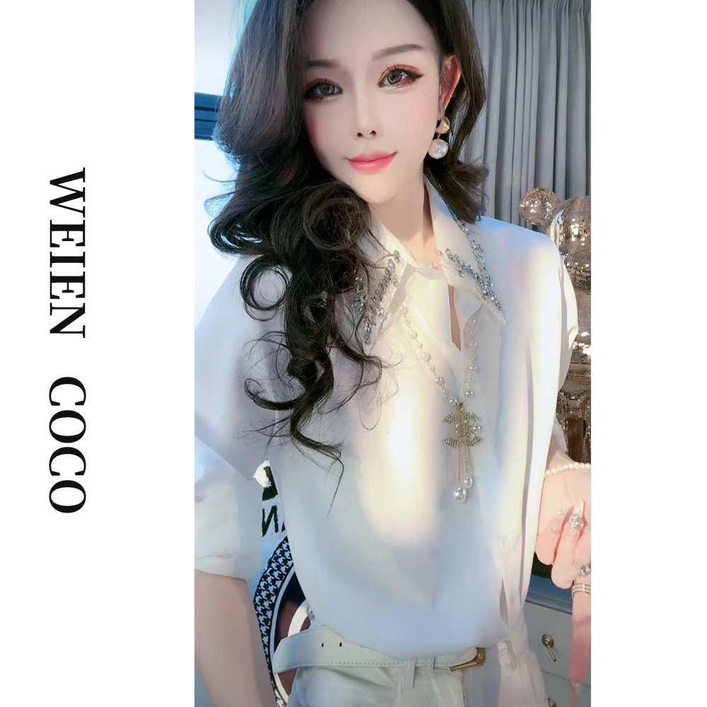 【丝沐服装】重工衬衫时尚休闲百搭气质女款上衣衬衣S3250