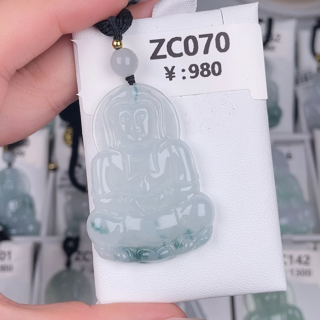 翡翠未镶嵌颈饰zc070