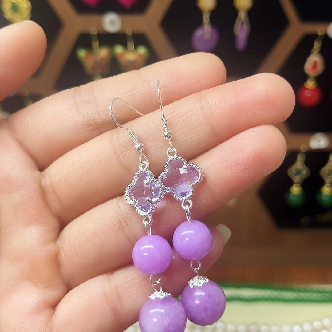 锆石合金925银耳饰