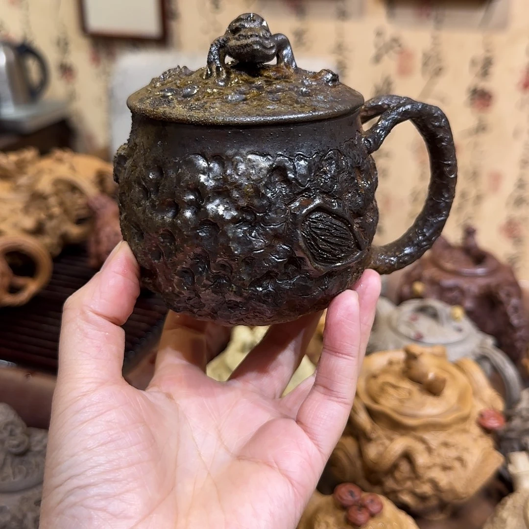 紫砂茶壶柴烧供春