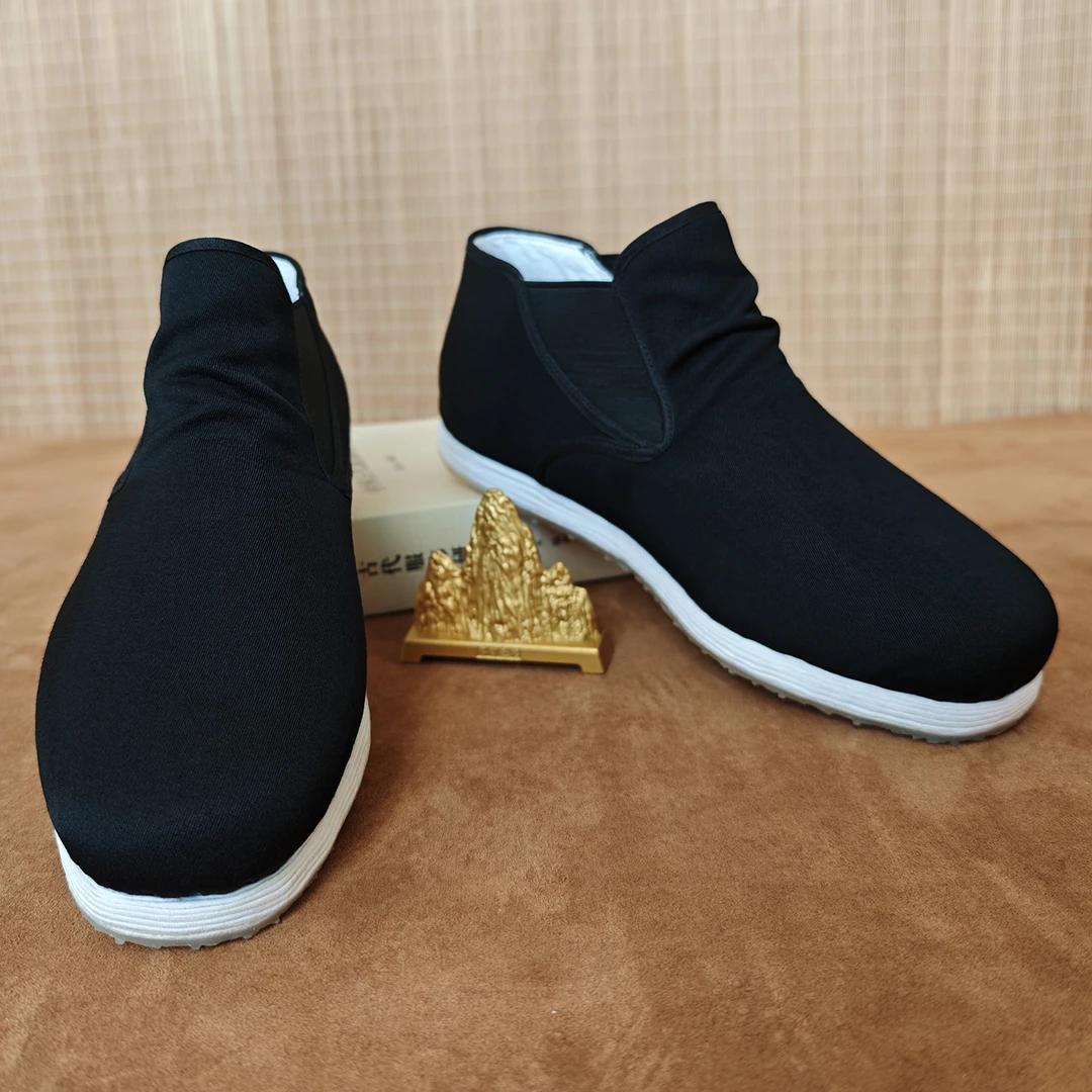 老北京布鞋中老年冬季千层底男士老年鞋防滑保暖加绒老布鞋中国风