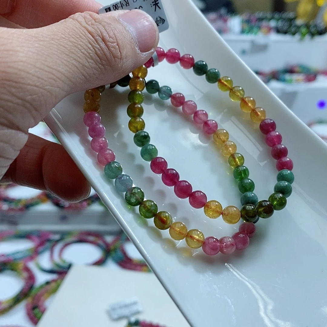 碧玺手链未镶嵌多样性发一条