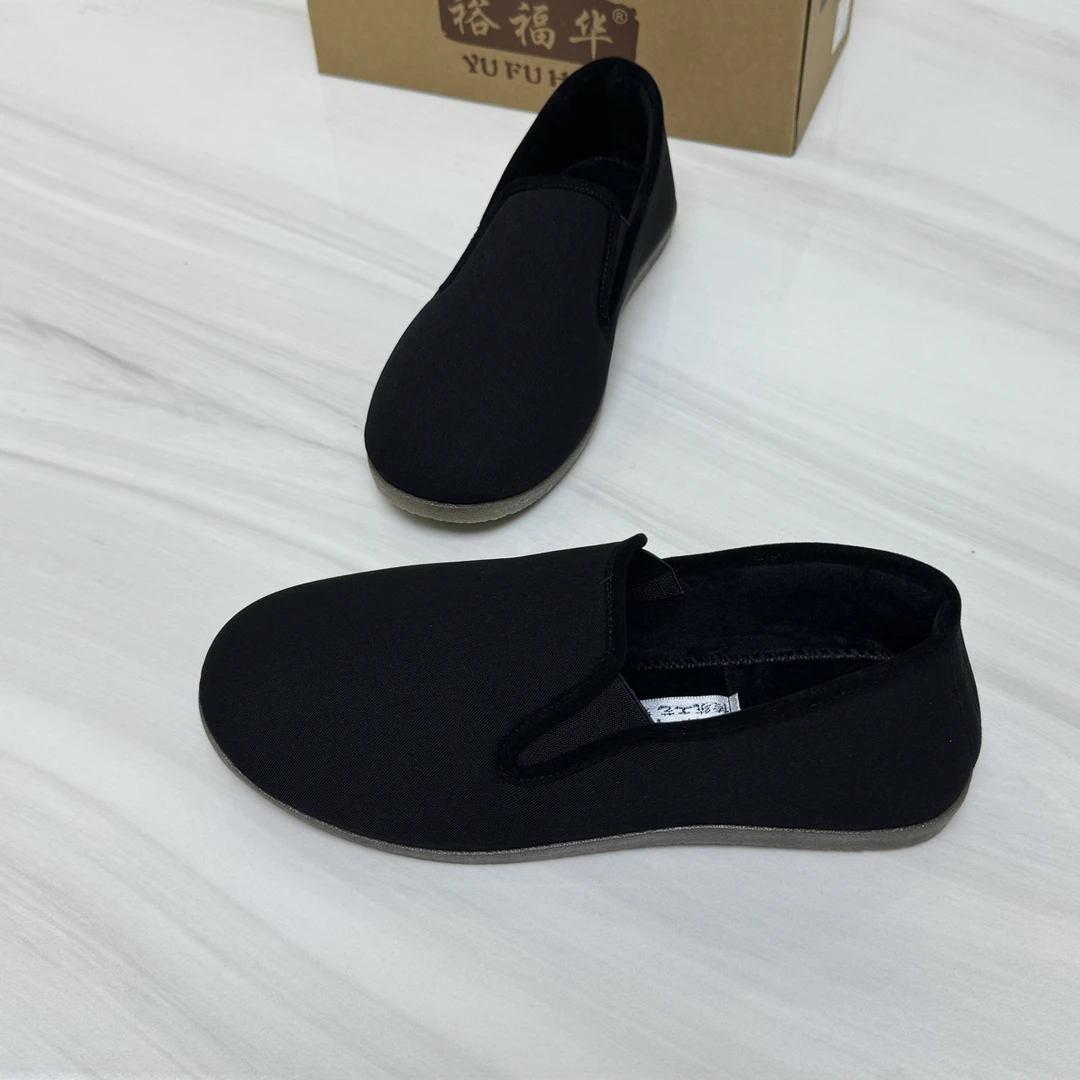 王杰超同款806裕福华老北京加绒牛筋底黑布鞋保暖舒适透气休闲