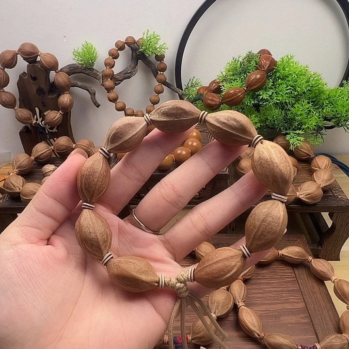 橄榄核手串17.28梅林铁核，不礼盒