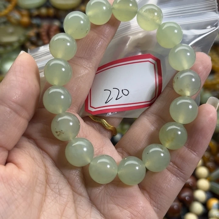 蛇纹石玉未镶嵌手链