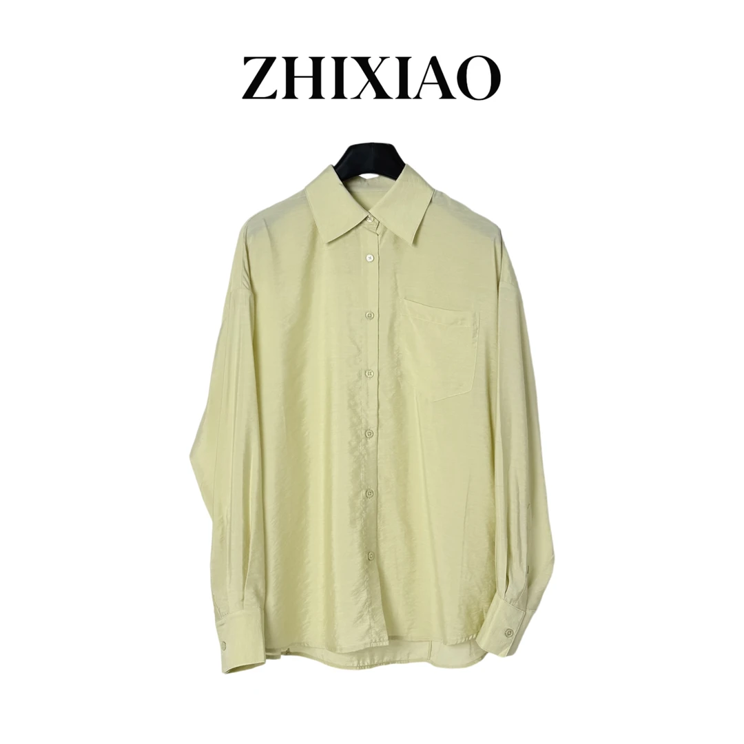 【ZHIXIAO】夏季新款：极简长袖衬衣84354